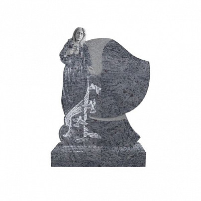Памятник элитный из гранита №18 голубой, 1300x1000x120 мм, арт.el18.13010012K10